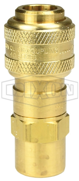 4DF4-B - DF-Series Pneumatic Automatic Female Threaded Coupler