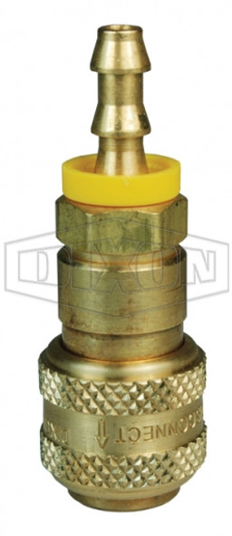 2DB2-B - D-Series Pneumatic Automatic Push-Loc Hose Barb Coupler