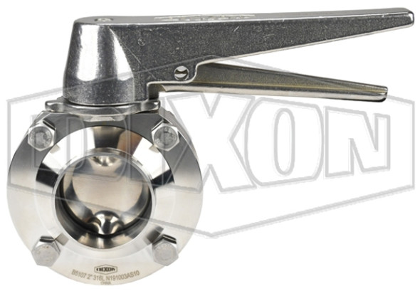 B5107E050BB-C - B5107-Series Butterfly Valve with Trigger Handle Weld End