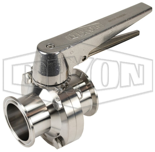 B5107E075CC-C - B5107-Series Butterfly Valve with Trigger Handle Clamp End