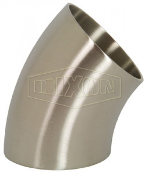 B2WK-G800P - Polished 45° Weld Elbow