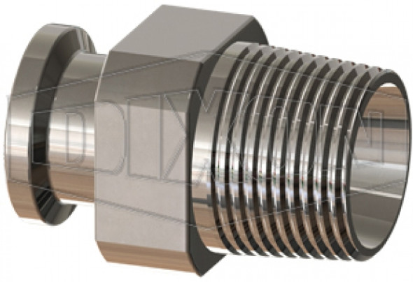 T21MP-050PL - BioPharm Clamp Adapter x Male NPT