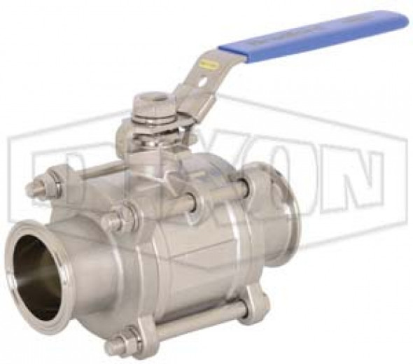 BV2GG-400CC-A - BV2GG-Series Non-Encapsulated 2-Way, 3-Piece Ball Valve