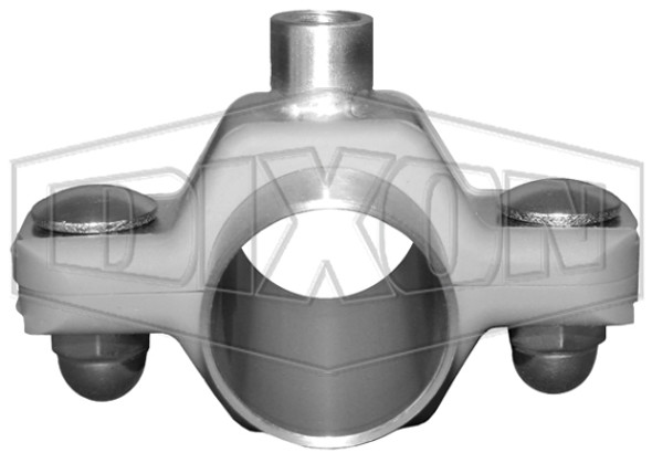 B24V-PHCL-G150 - Uni-Hinge Process Hex Pipe Hanger Weld Mount Threaded Couplings