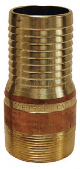 BST25 - King Combination Nipple NPT Threaded End No Knurl