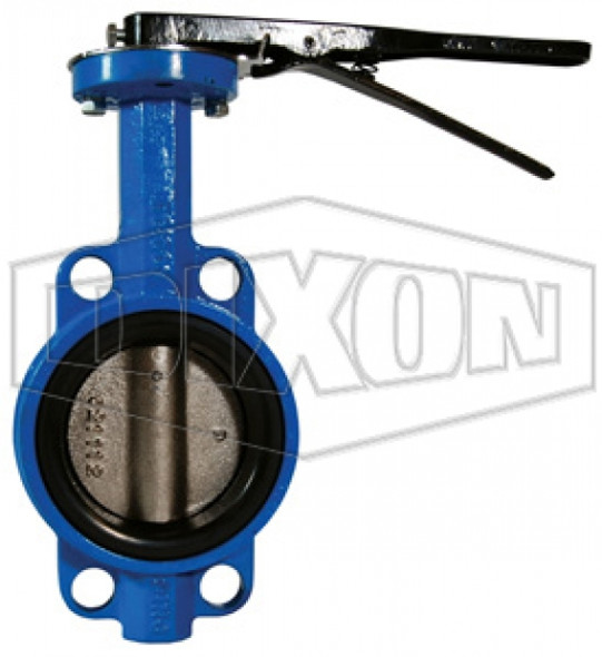 IBFVW800E - Wafer Style 150lb. Butterfly Valve with Iron Disc