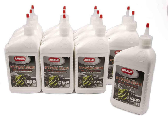 Amalie Hypoid Gear Multi-Purpose GL-5 75W-90 (160-73116-56) 1 Quart, Pack of 12