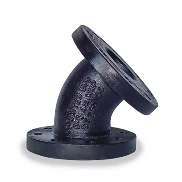250 lb. Ductile Iron Flanged 45 Degree Elbow