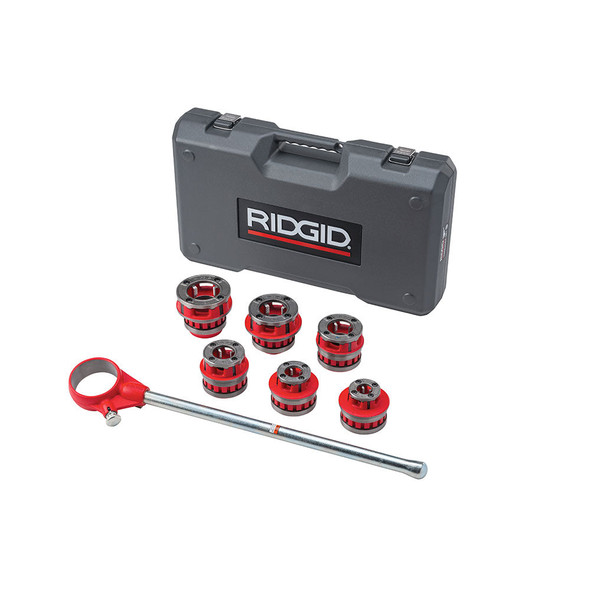 RIDGID 36475 12-R 1/2" - 2" NPT Exposed Ratchet Threader Set