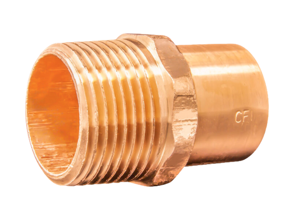 Copper Pressure Street Male Adapter