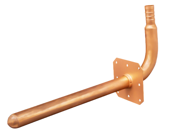 Copper Stub Out Elbow w/Nailing Strap (Crimp x Sweat)