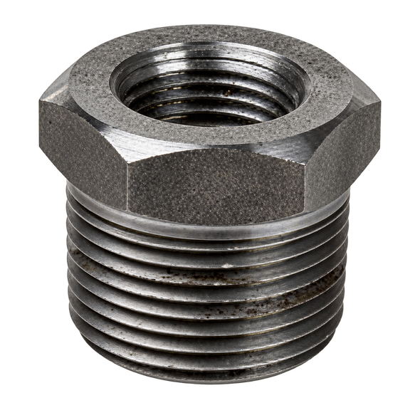 Billco Black Steel Hex Bushings with male outside thread × female inside thread