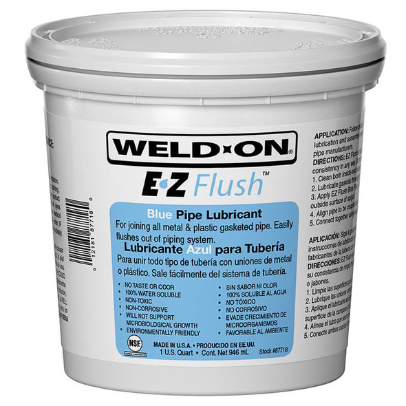 Weld-On EZ Flush Pipe Lubricant