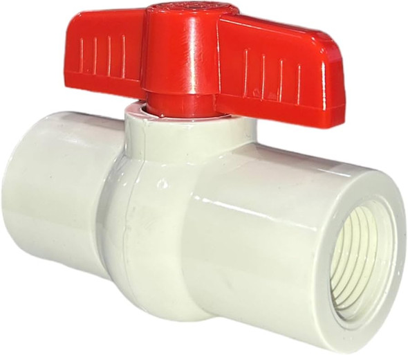 Compact PVC Schedule 40 Ball Valve w/EPDM O-ring (FIPT x FIPT)