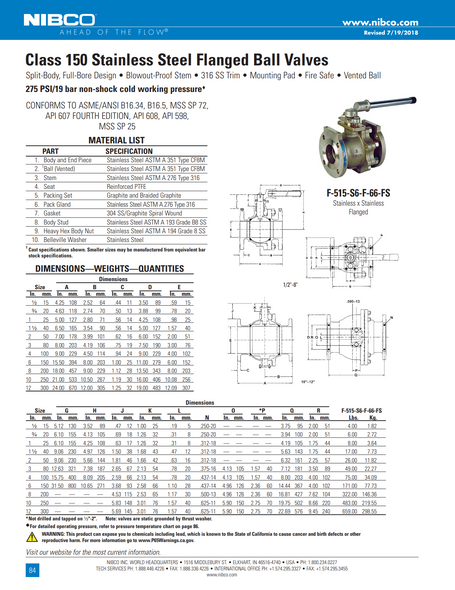 Nibco F-515-S6-F-FS Nibco F-515-S6-F-FS