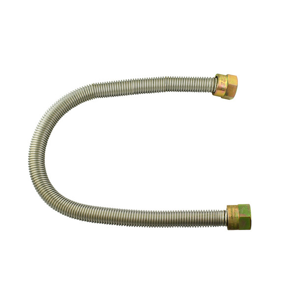 3/4" FIP x 3/4" FIP x 36" L Uncoated Gas Connector (5/8" OD Hose)