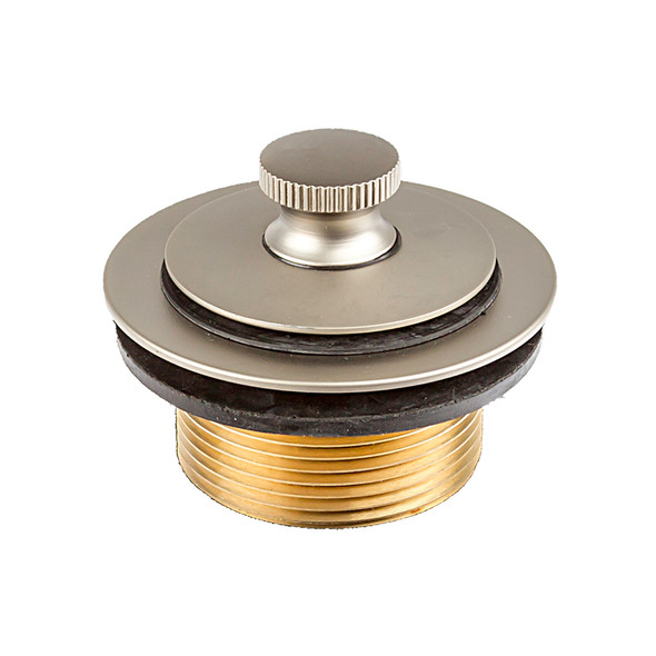 1-1/2"x 1-1/4" Lift/ Turn 2-Hole Bath Waste Trim- PVD Pearl Nickel