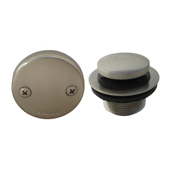 1-1/2" Toe Touch 2-Hole Bath Waste Trim- PVD Satin Nickel
