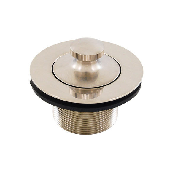 1-1/4" (1-3/8") Lift/ Turn Heavy Brass Tub Drain- PVD Stainless Steel