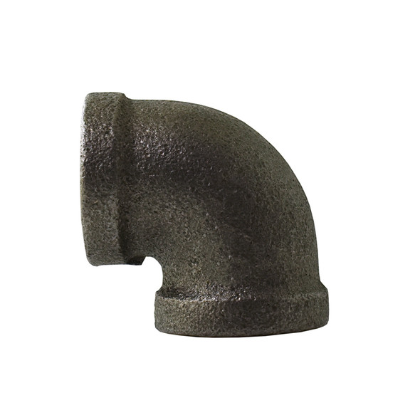 1/2" FPT Black Malleable Banded 90º Elbow