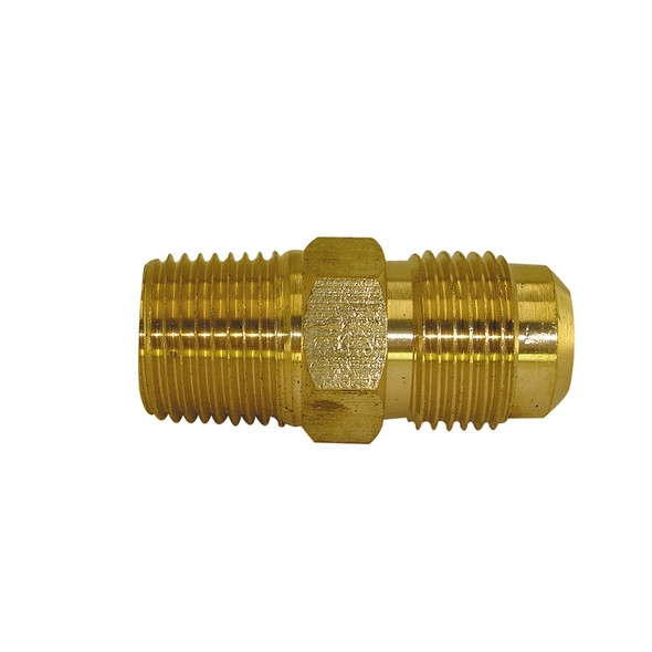 1/4" Flare x 1/2" MPT Brass Half Union