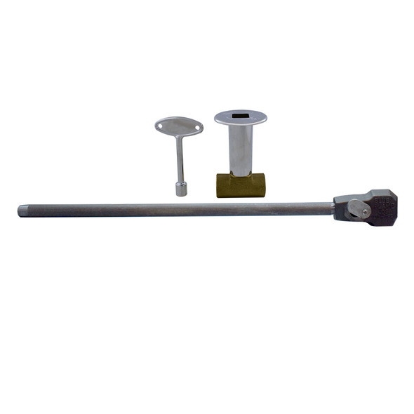 Log Lighter Kit w/ Bar and Chrome Straight Valve