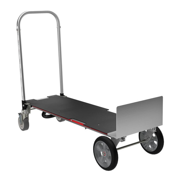 Gemini XL Convertible Hand Truck, 10 inch Smooth Interlocking Microcellular Foam Wheels - Assembled