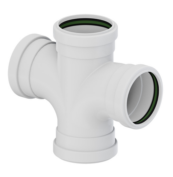 SDR 35 Gasketed Double Tee Wye GxGxGxG