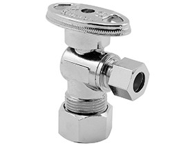 0959401 - ang stop 1/2" fip x 1/4" od comp 1/4"-turn chrome