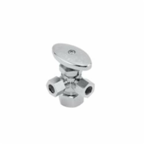 0147020 - Ang Stop 5/8"od X 3/8"od X 3/8"od Comp Multi-trn Chrm