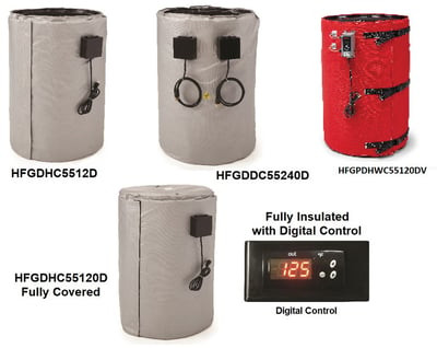 FULL-COVERAGE DRUM HEATERS - HFGPDHWC55120DV