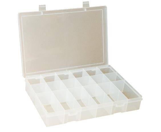 PLASTIC BOXES FOR STEEL BOX RACKS - HLP18-Clear