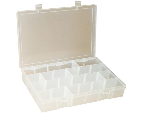 PLASTIC BOXES FOR STEEL BOX RACKS - HLPADJ-Clear