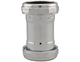 Coupling Slip Joint 1-1/2" Chrome 22ga
