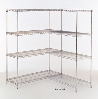 WIRE SHELVING ADD-ON UNITS - HAJ2424-63-C