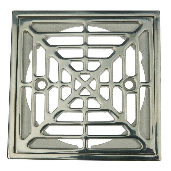 Strainer & Ring Cast Chrome Finish 4.5 Sqr