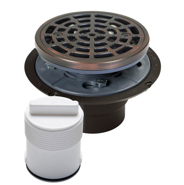 Drain & Plug Shwr Pan Abs Ss R&s Sq