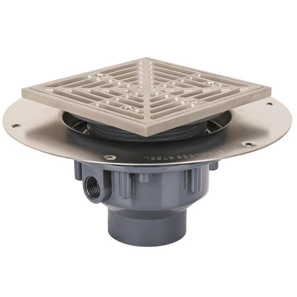 Drain Halo 2 Pvc Ss R&s Rnd