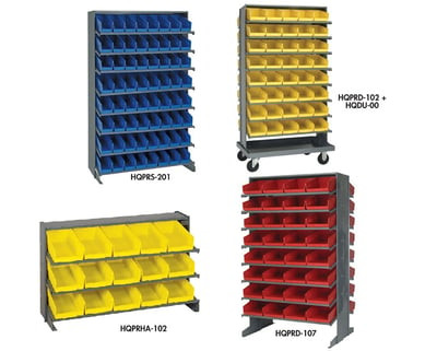 PICK RACK SYSTEMS - SLOPED SHELVING UNITS - HQPRD-102-G