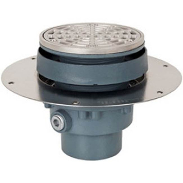 Drain Fl Halo 2 Pvc Nb R&s Sqr