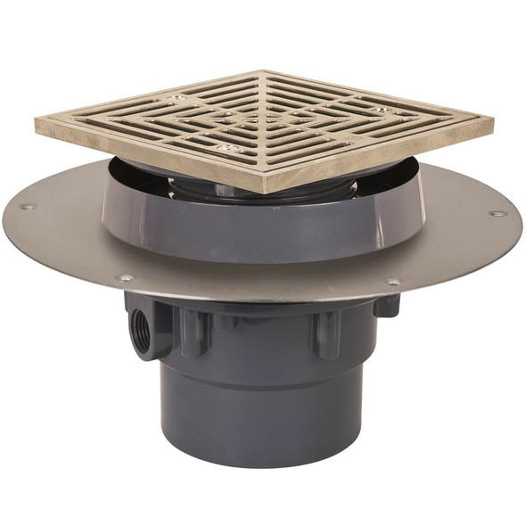 Drain Fl Halo 3 Pvc Nb R&s Rnd