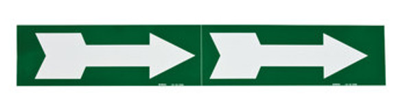 Brady 93396 Self-Adhesive Pipe Marker - Vinyl - White on Green - B-946