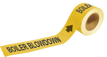 Brady Pipe Markers-To-Go 20403 Self-Adhesive Pipe Marker - Plastic - Yellow - B-736