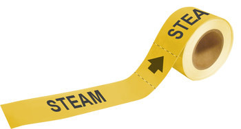 Brady Pipe Markers-To-Go 20468 Self-Adhesive Pipe Marker - Plastic - Yellow - B-736