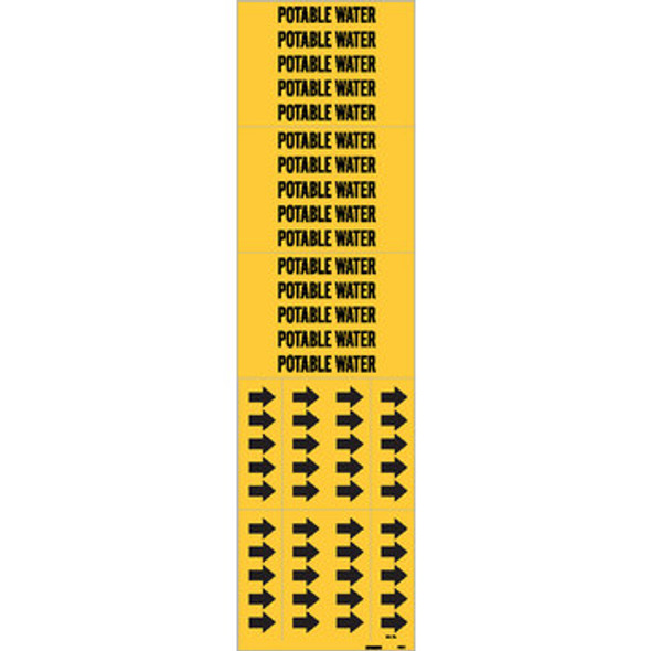Brady 93371 Self-Adhesive Pipe Marker