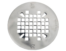 Strainer 19 Ga 4.25 Matte Blk Finish Snap Sq