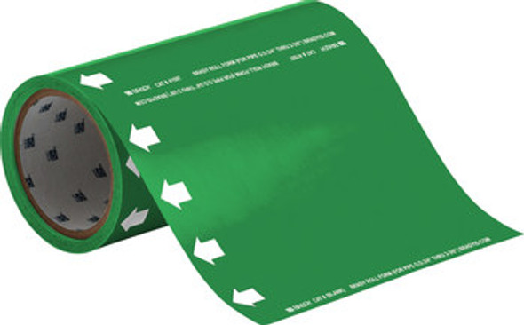 Brady 41597 Self-Adhesive Pipe Marker - Vinyl - Green - B-946