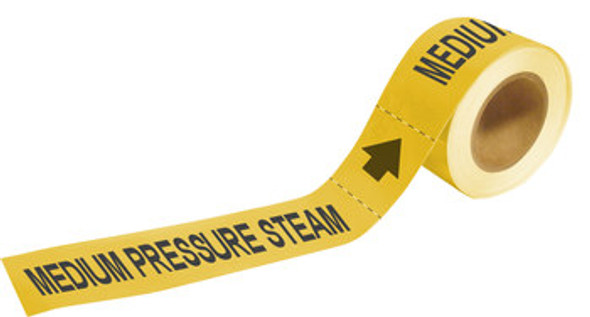 Brady Pipe Markers-To-Go 73909 Self-Adhesive Pipe Marker - Plastic - Yellow - B-736