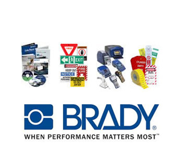 Brady Pipe Markers-To-Go 109494 Self-Adhesive Pipe Marker - Polyester - White on Brown - B-681 - 67730