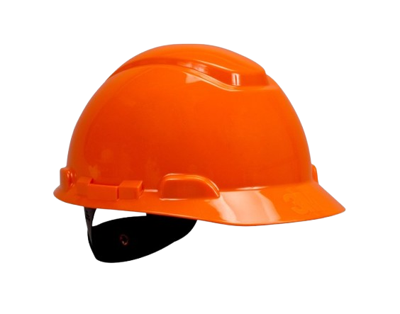3M Hard Hat H-706R-UV Orange 4-Point Ratchet Cap With Uvicator Sensor